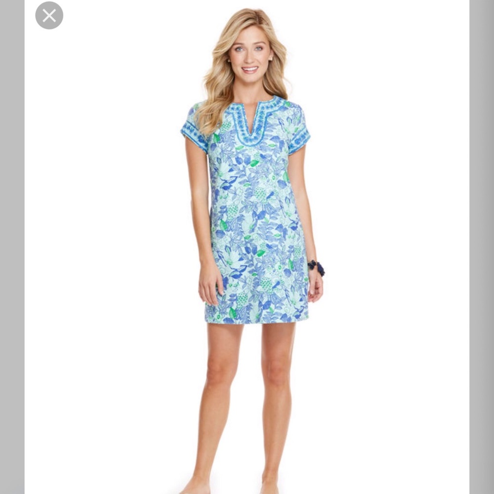 Vineyard Vines Cordia Floral Tunic Shift Dress Sz6